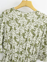 Boho Jumpsuit, Boho Romper, Playsuit, Florence in Green