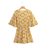 Boho Jumpsuit, Boho Romper, Playsuit, Florence in Yellow