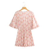 Boho Jumpsuit, Boho Romper, Playsuit, Florence in Pink