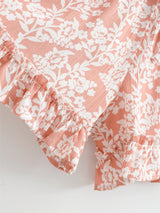 Boho Jumpsuit, Boho Romper, Playsuit, Florence in Pink