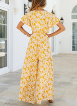 Boho Jumpsuit, Boho Romper, Cyan in Yellow