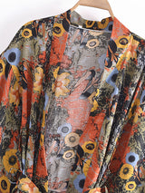 Boho Robe, Kimono Robe,  Beach Cover up, Vadoma