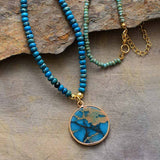 Boho Necklace, Lapis Luzuli Pendant Necklaces