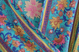 Boho Mini Dress, Sundress, Wrap Dress, Gypsy Flower in White and Blue