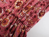 Boho Maxi Dress, Sundress, Pink Rosella