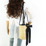 Boho Bag, Woven Straw Handbag, Alice Bag - Wild Rose Boho