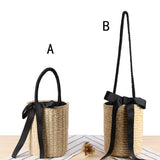 Boho Bag, Woven Straw Handbag, Alice Bag - Wild Rose Boho