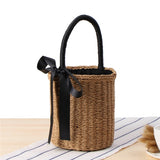 Boho Bag, Woven Straw Handbag, Alice Bag - Wild Rose Boho