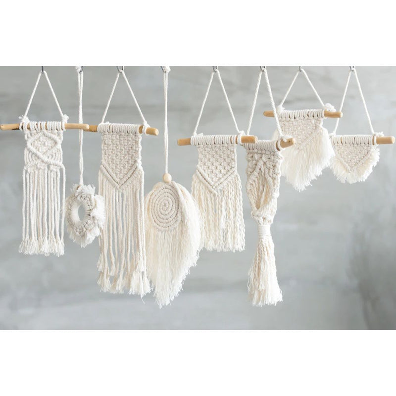 Boho Mini Macrame Wall Hanging - Handcrafted Tapestry - Children's Room Home Decor