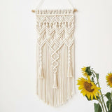 Boho Small Macrame Wall Hanging - Handwoven Tapestry - Bohemian Home Decor