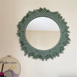Bohemia Macrame Decorative Mirror Wall - Boho Round Mirrors Home Decor