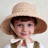Boho Hat, Kid Hat, Sun Hat, Little Girl Hat, Amelia White Ribbon