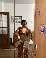 Bohemian Two Piece Set – Bluebell Aria Floral Crop Top and Flowing Maxi Skirt