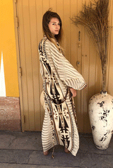 Boho Robe - Cover Up - Tribal Gown in Yellow