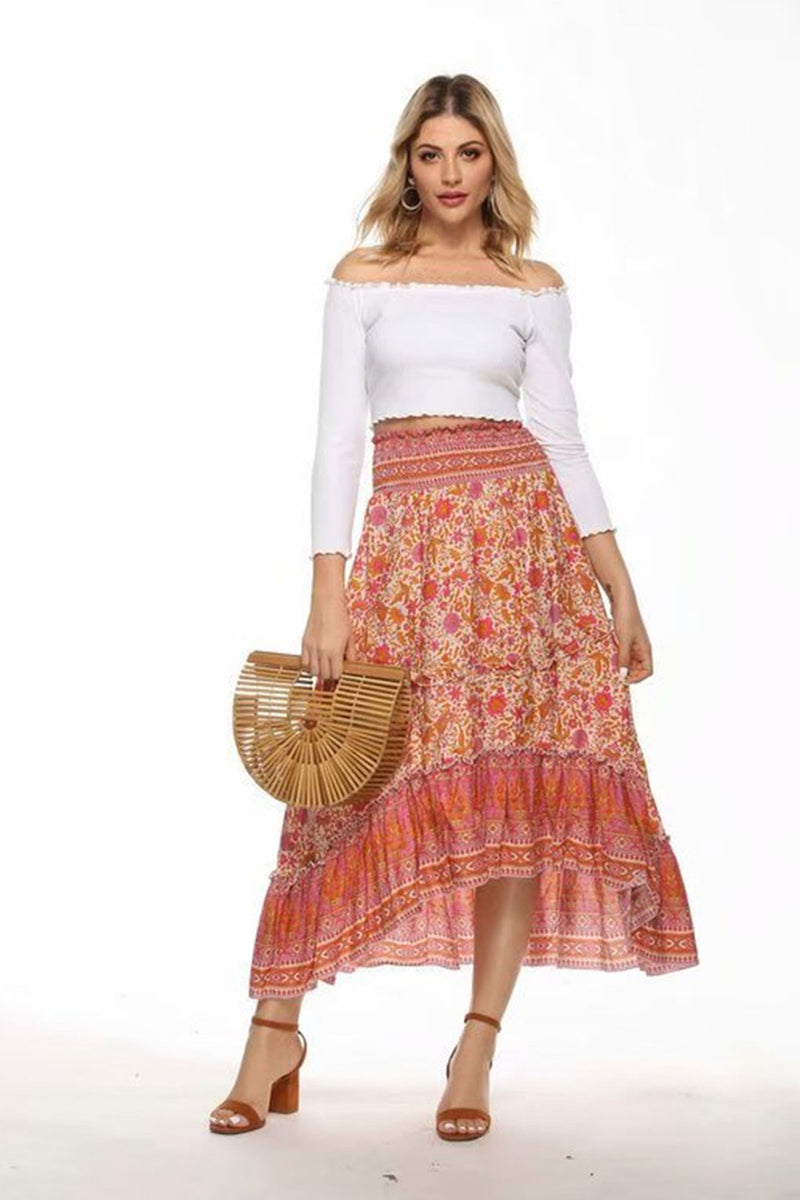 Boho Skirt, Hippie Skirts, Maxi Skirt, Blue Aurelia