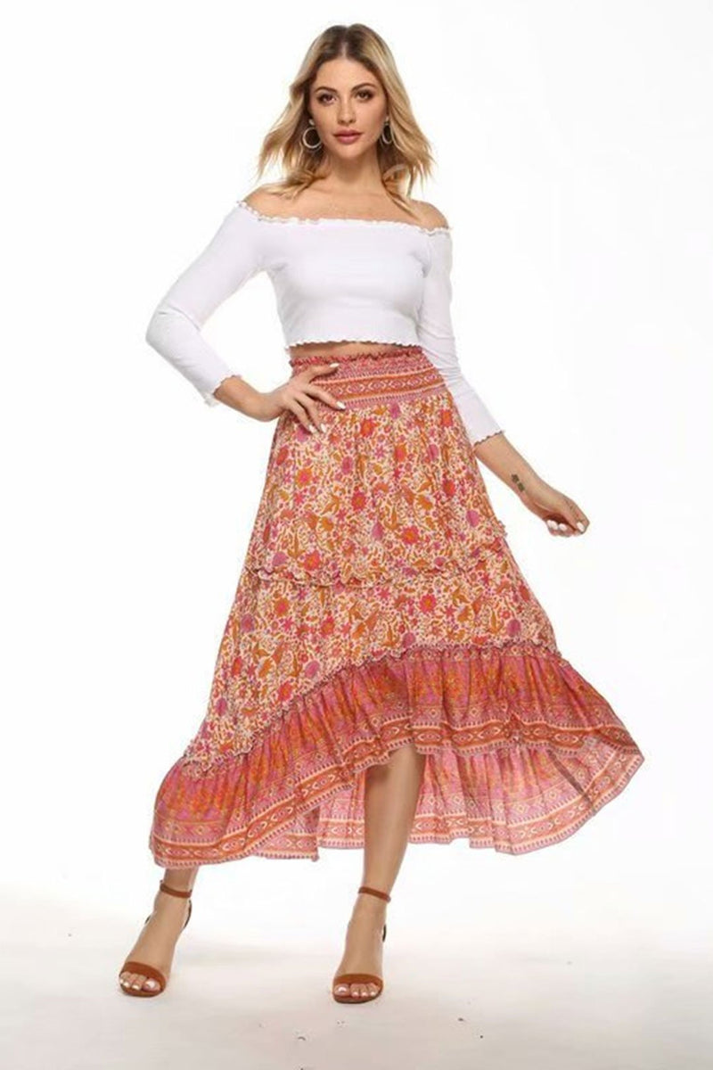 Boho Skirt, Hippie Skirts, Maxi Skirt, Blue Aurelia