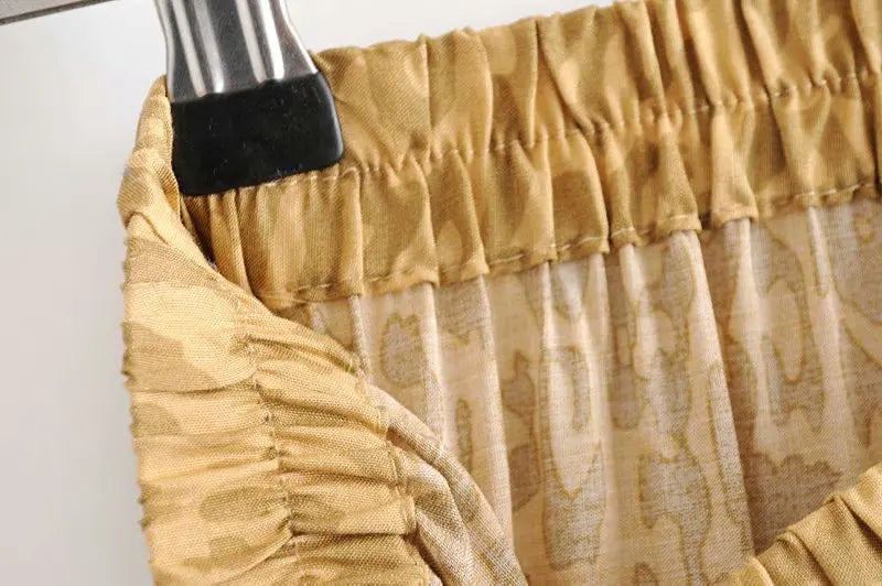 Boho Style Skirt – “Golden Dune” Mustard Maxi Skirt for Fall or Festival Looks