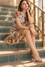 Arabella Rose embroidered mini dress — Wild Rose Boho editorial cover