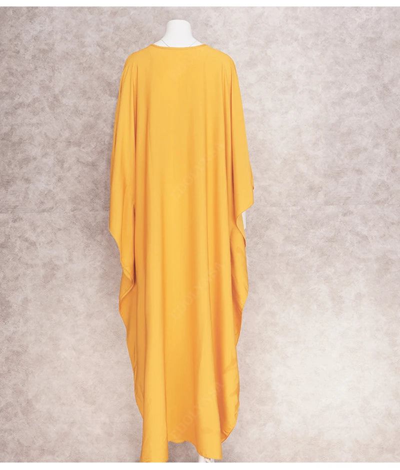 Boho Maxi Dress - Beach Dress, Kaftan Dress Orange Harmony in 15 colors