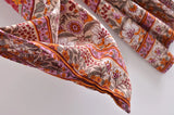 Bohemian Kimono Robe – “Gabriella”  Dusty Brown Short Cover-Up for Beach or Lounge