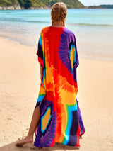 Boho Maxi Dress - Beach Dress, Kaftan Dress Danica Heart Tie Dye