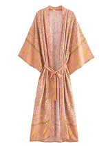 Boho Robe, Kimono Robe, Theodosia in Pink