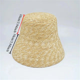 Boho Sun Beach Hat - Natural Straw Wide Brim Bucket Hat