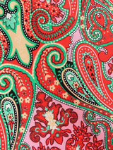 Boho Blouse – “Festival Muse” Floral Long Sleeve Tie Front Tope