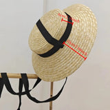 Boho Fedora Hat - French Retro Bridal Straw Hat