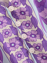 Boho Chic Maxi Dress – Floral Print Summer Sundress Elowen in Purple, Green and Pink