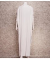 Boho Maxi Dress - Beach Dress, Kaftan Dress Vintage Embroidered in Calista White and Black