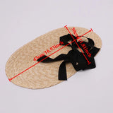 Boho Garden Hat - Handwoven Wheat Straw Sun Hat