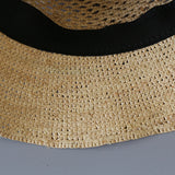 Boho Bucket Hat - Hollow Raffia Straw Summer Hat