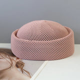 Boho Pillbox Hat - Breathable Crochet Summer Cap