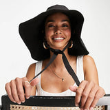Boho Sun Beach Hat - Japanese Tie Cotton Linen Bucket Hat
