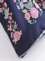 Boho Kimono Robe – “Blue Mirage” Short Cover-Up for Beach & Lounge