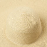 Boho Sun Beach Hat - Wide Brim Paper Straw Hat - Mila in Brown, Beige, and Black