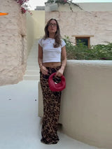Boho Maxi Skirt - Leopard Print Sexy Beachwear