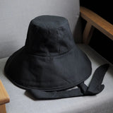 Boho Sun Beach Hat - Japanese Tie Cotton Linen Bucket Hat