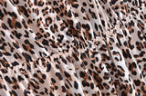 Boho Mini Dress – “Wildflower Waltz” Floral & Leopard Bow-Front Cutout Dress