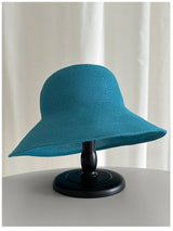 Boho Sun Beach Hat - Foldable Wide Brim Travel Straw Hat