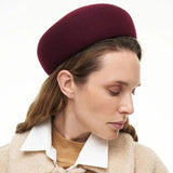 Boho Beret Hat - British Wool Felt Painter Hat