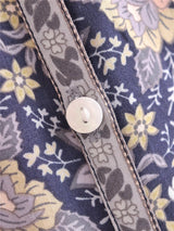 Boho Blouse – “Wild Petal” – Boho Floral Tunic Tops in Pink & Blue