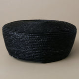 Boho Pillbox Hat - Natural Wheat Straw Beret Hat