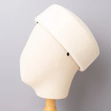 Boho Beret Hat - British Wool Felt Painter Hat