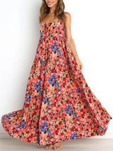 Maxi Dress - Boho Dress - Maxi Boho Sundress - Valentina Flower