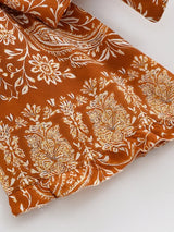 Boho Blouse – ““Seaside Song” Floral Long Sleeve Tie Front Tope