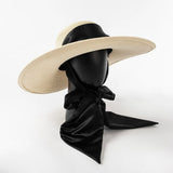 Boho Sun Beach Hat - Wide Strap Dome Straw Hat