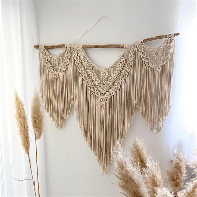 Boho Macrame Wall Hanging - Handcrafted Handwoven Tapestry - Bohemian Home Decor Axel