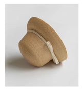 Boho Sun Beach Hat - Wide Brim Straw Hat with Bow